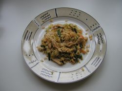 Orez cu pui si creveti